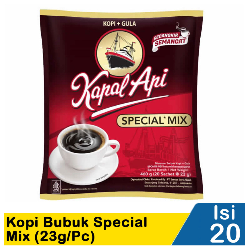 

Kapal Api Kopi Bubuk Special Mix 20 x 23 Gram