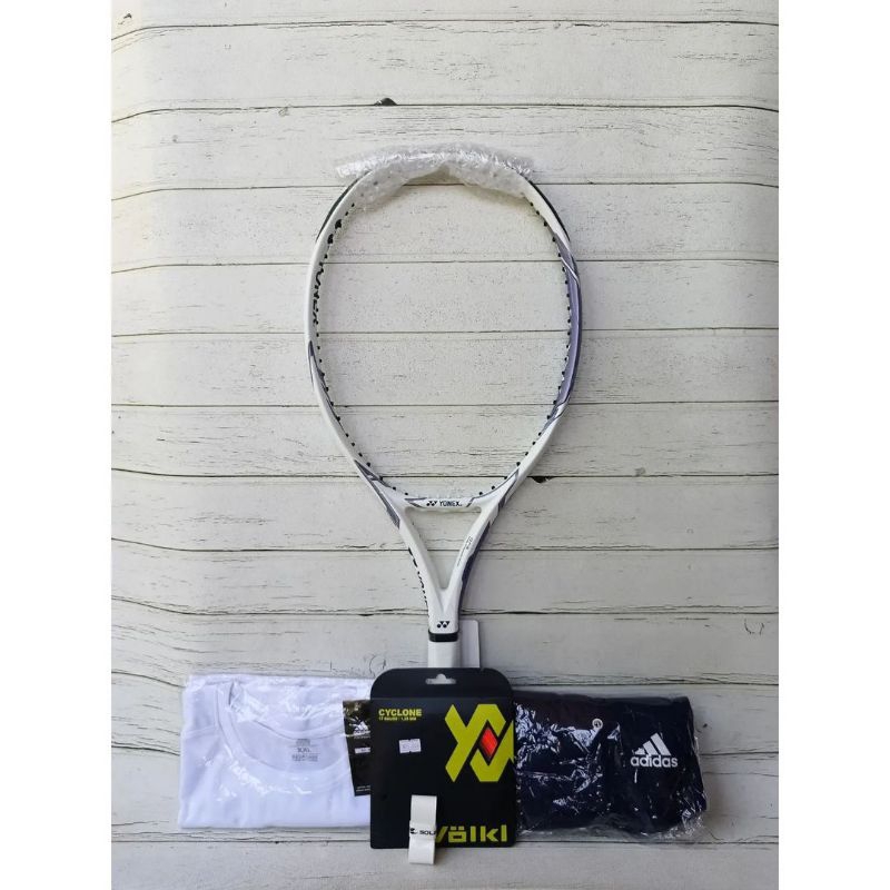 [ RAKET TENIS BARU YONEX EZONE LIGHT POWER PURPLE 2024 (China) + BONUS / 260 Gram - 108 in ]