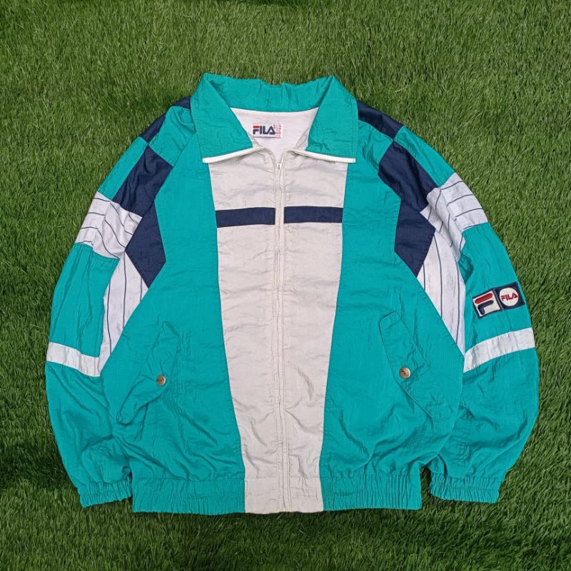 Jaket Winbreaker Vintage Colorblock Fila