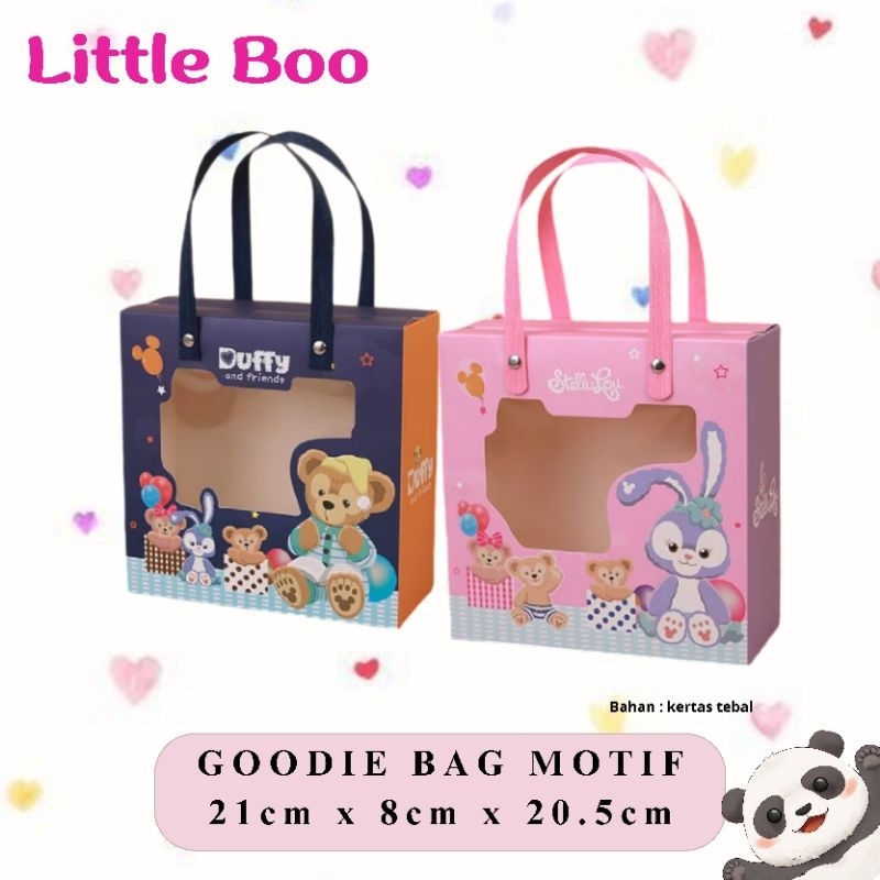 

Goodie Bag Anak Motif Duffy Stella Lou / Tas Snack DORAEMON Anak Handel