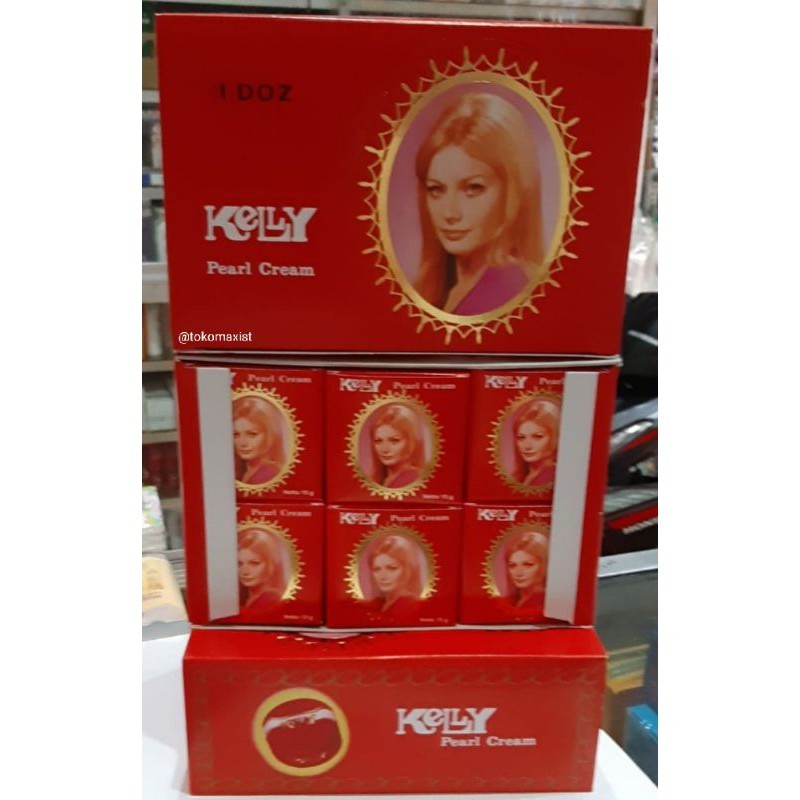 1 Lusin (12 Pcs) Bedak Kelly  Asli Untuk Bedak & Foundation Wanita Timur Tengah Menutrisi Wajah