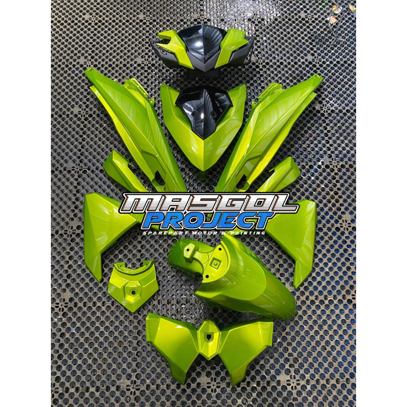 Cover Full body halus Vario 125/150 LED OLD Hijau xiralic Gold