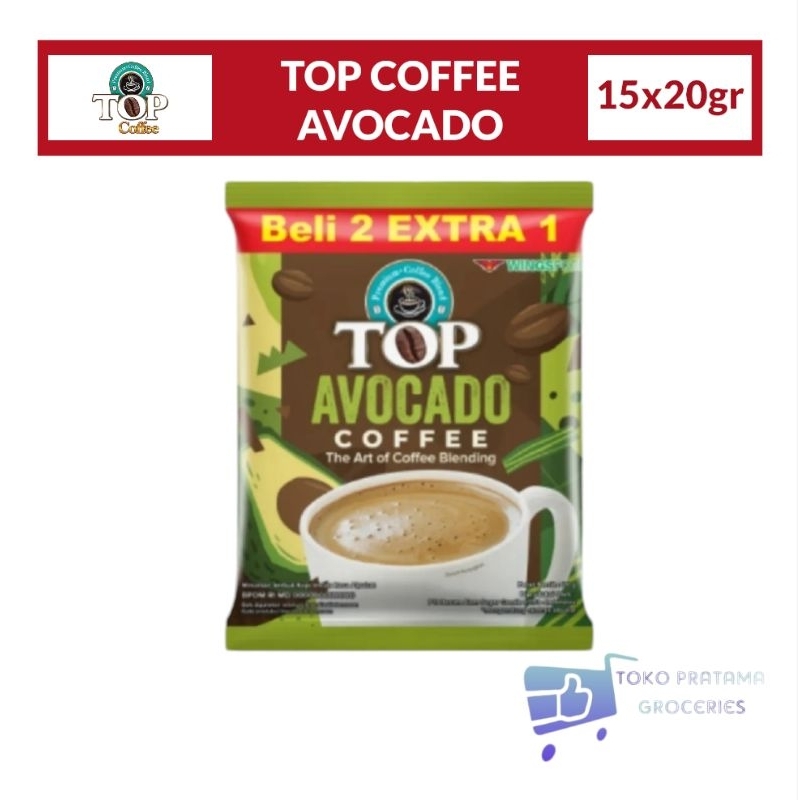 

TOP COFFEE AVOCADO 1 RENCENG ISI 15 SACHET