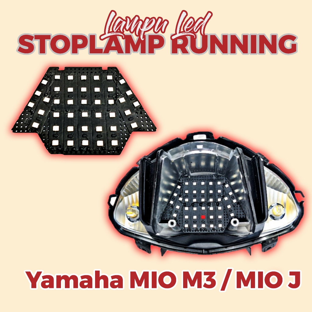 LAMPU REM BELAKANG RUNNING MIO M3 MIO J LAMPU STOPLAMP RUNNING