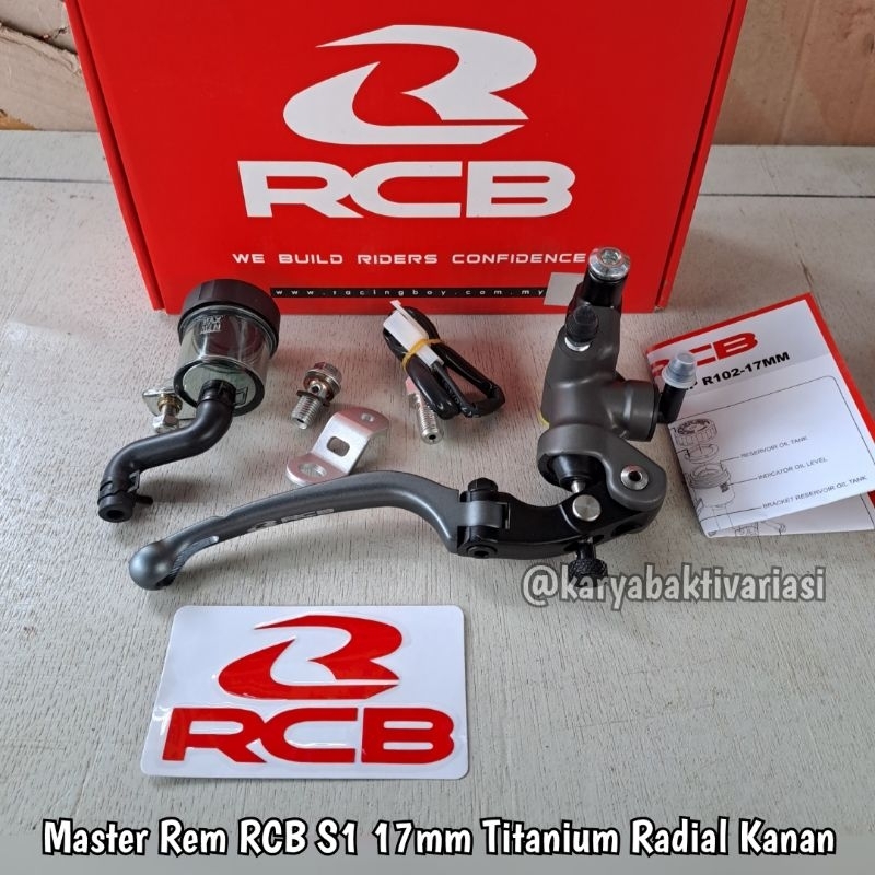 MASTER REM RCB S1 KANAN (ONLY) TABUNG RADIAL 17MM