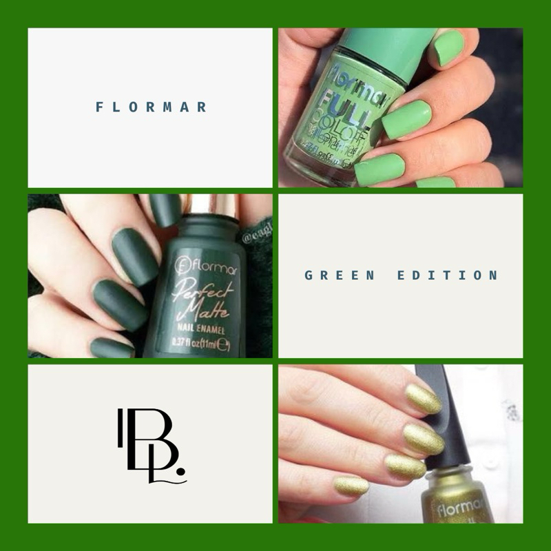 FLORMAR NAIL POLISH GREEN COLLECTION