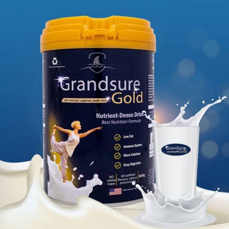 

GRANDSURE GOLD ORIGINAL SUSU UNTUK KESEHATAN TULANG DAN SENDI ASLI 100% TERBAIK