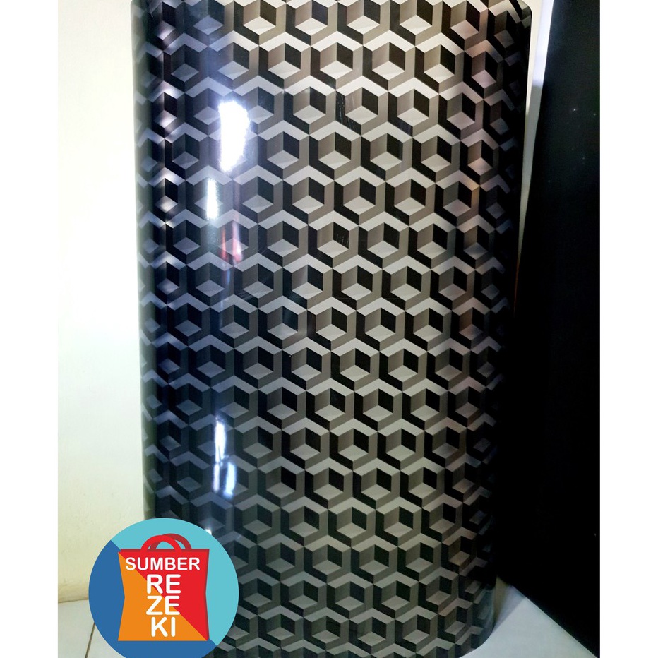 Termurah Fiber Pagar kubus 3D Hitam Fiber Plat Penutup Pagar per Meter