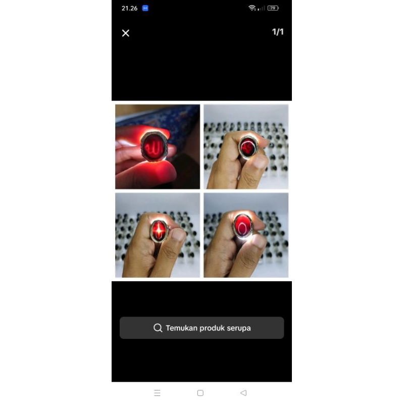 cincin Yaman wulung motif