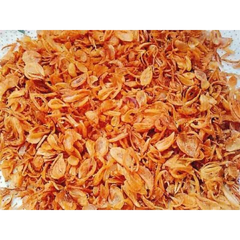 

Bawang goreng asli tanpa campuran tepung 100gr