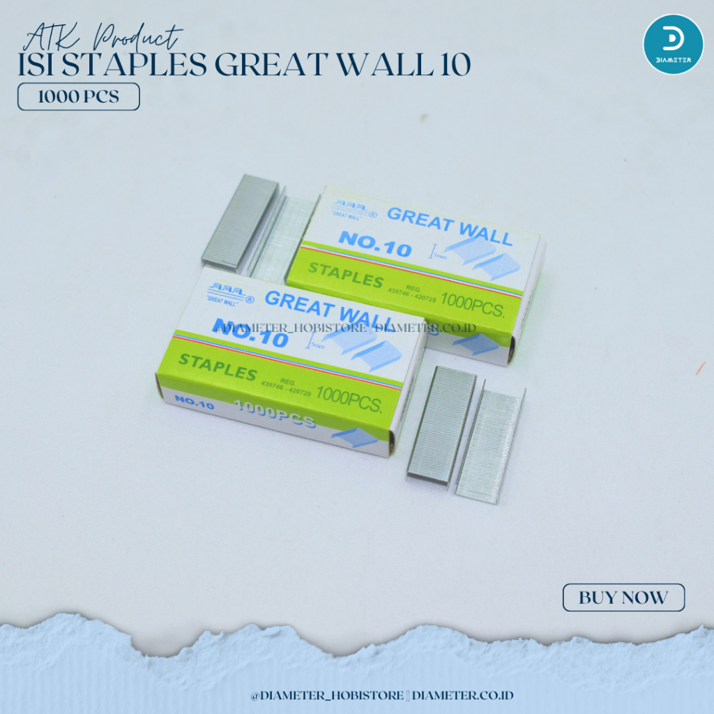 

Refill/Isi Staples Greatwall no 10 ORI