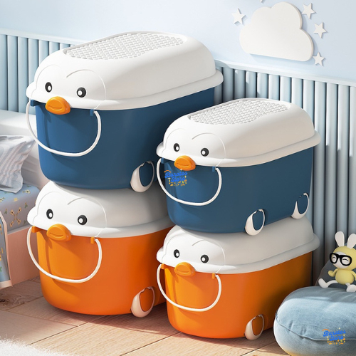 Tempat Penyimpan Mainan Anak Container Kotak Box Roda Mainan Mobil Mobilan Serbaguna