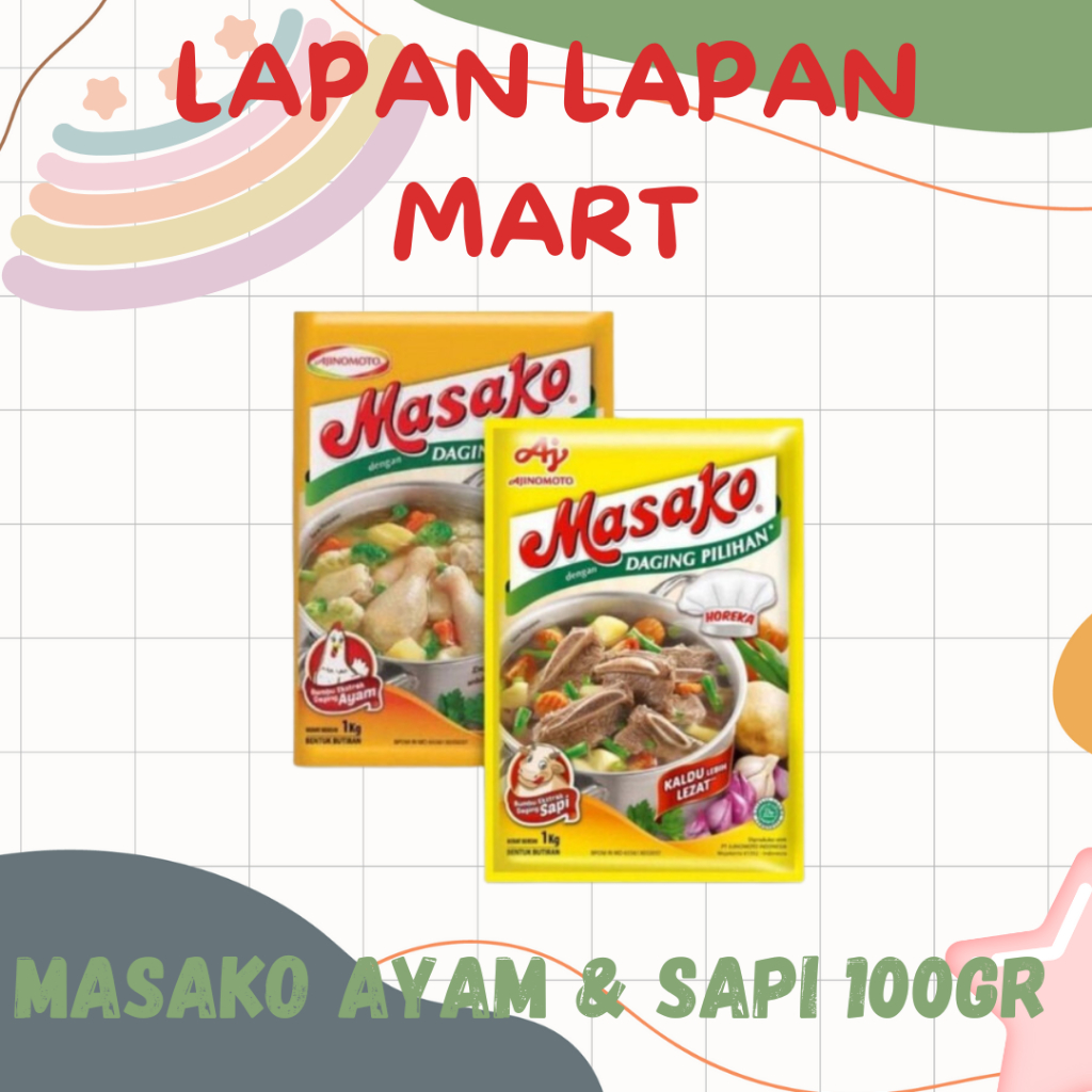 

Masako Kaldu Ayam & Sapi 100gr