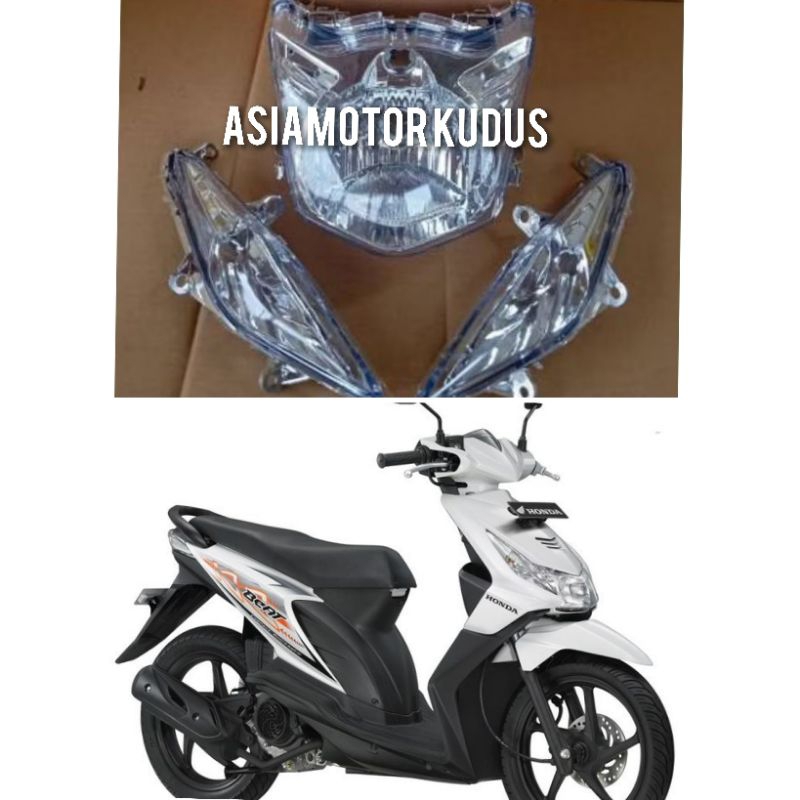 reflektor lampu depan beat lama beat karbu old reflektor lampu depan beat lama karbu set lampu sen r