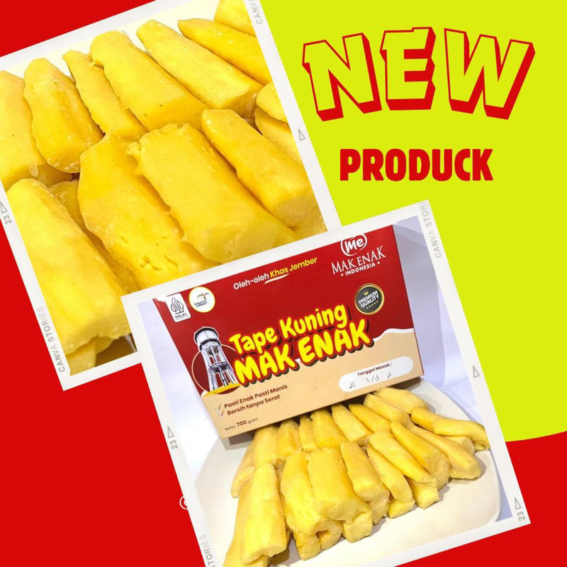 

Tape kuning Mak Enak Tanpa serat