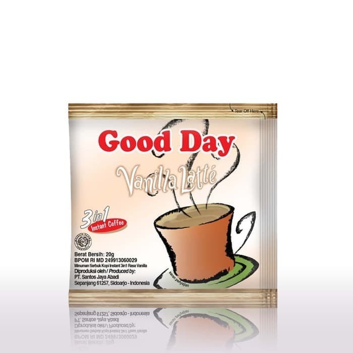 

Good Day Vanilla Latte 20 gr ( 10 sachet / Renceng )