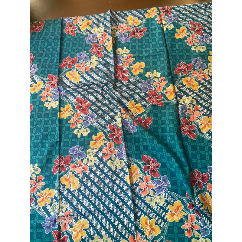 PREMIUM KAIN BATIK KOMBINASI TULIS MOTIF KAWUNG FLORA/ BAHAN KATUN PRIMIS HALUS/ ASLI BATIK PEKALONG