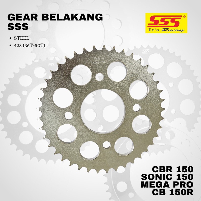 Gir belakang sss 428 CB150R Mega pro