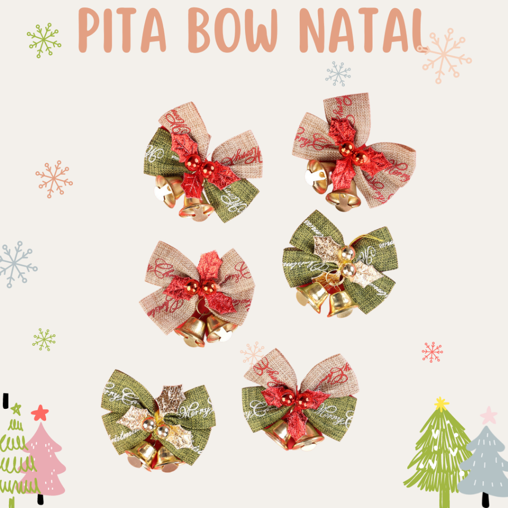 

Pita Bow Natal Pita Burlap Goni Christmas