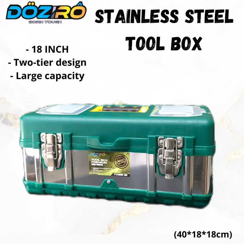 ASLI Tool box Besar Box Alat Perkakas Tool Box Bahan Stainless Steel Kotak Perkakas