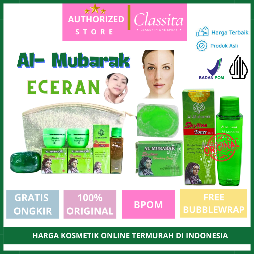 𝐂𝐋𝐀𝐒𝐒𝐈𝐓𝐀.𝐈𝐃 - [ECERAN] Toner Wajah | Sabun Cuci Muka | Pelembab Wajah | Al - Mubarak ASLI 100% / Pem