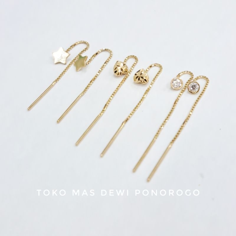 Dewi Ponorogo GIWANG ITALY VARIASI Emas Asli Kadar 8K/375% Yellow Gold