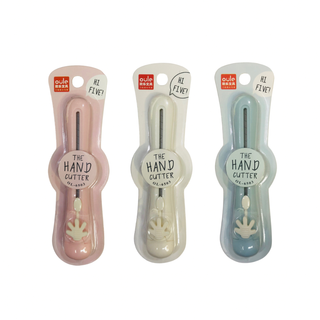 

Cutter Oule Impor OL-6503 Pen Knife The Hand Cutter Kater Alat Pemotong Kertas Kantor Sekolah - SATUAN