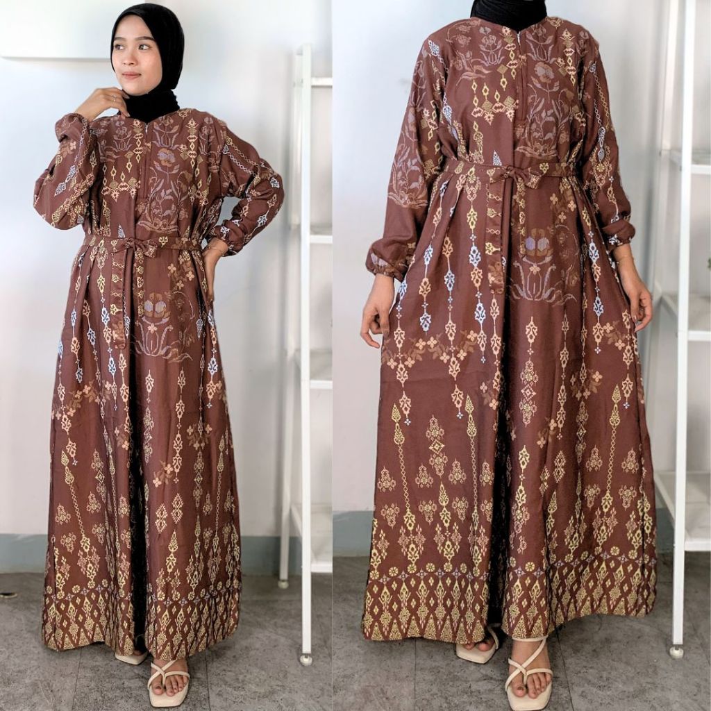 GAMIS DIOR SILK DRESS MEWAH | DENADA RAYA DRESS RESLETING BUSUI KONDANGAN