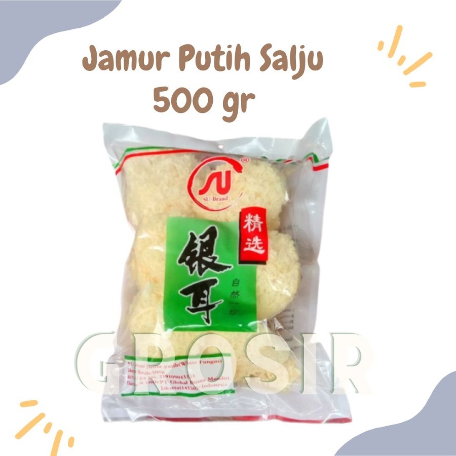 

Jamur Putih Su Brand / Jamur Dried White Fungus 500 Gr / Halal