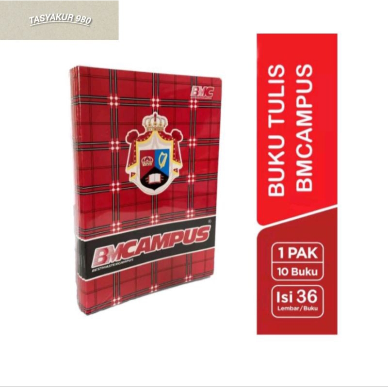 

BUKU TULIS SEKOLAH BMCAMPUS 1 PAK ISI 10 BUKU 36 KEMBAR