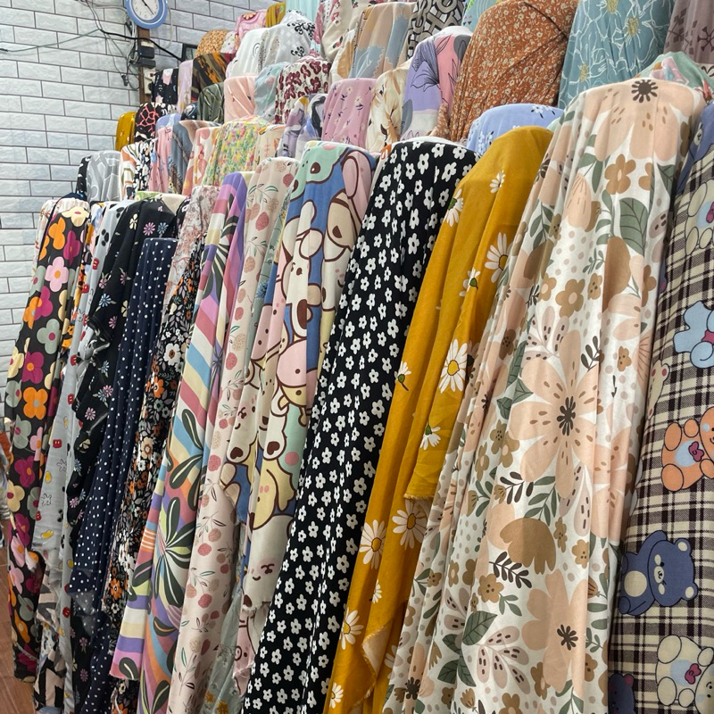 KAIN KATUN RAYON VISCOSE PREMIUM | KAIN KATUN RAYON MOTIF PREMIUM | KATUN RAYON METERAN | KATUN RAYO