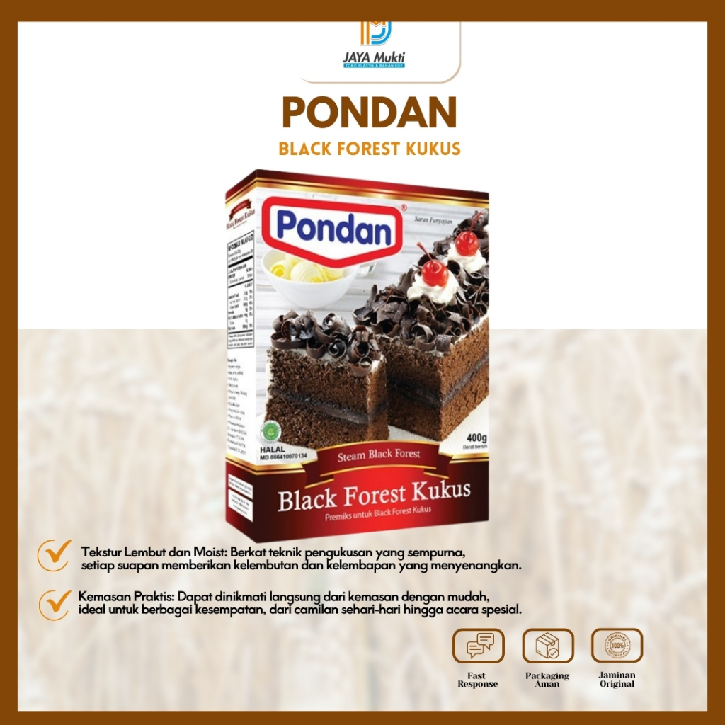 

Pondan Blackforest Kukus Cake Mix 418 g