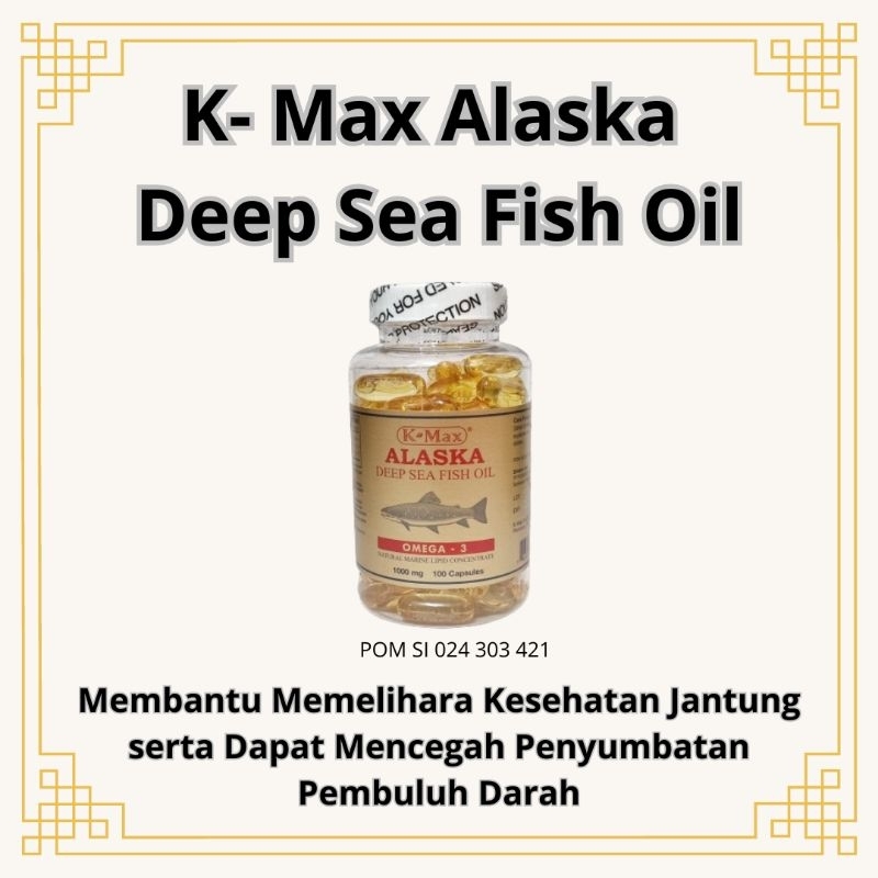 Alaska K-Max Deep Sea Fish Oil |Fish Oil Kapsul