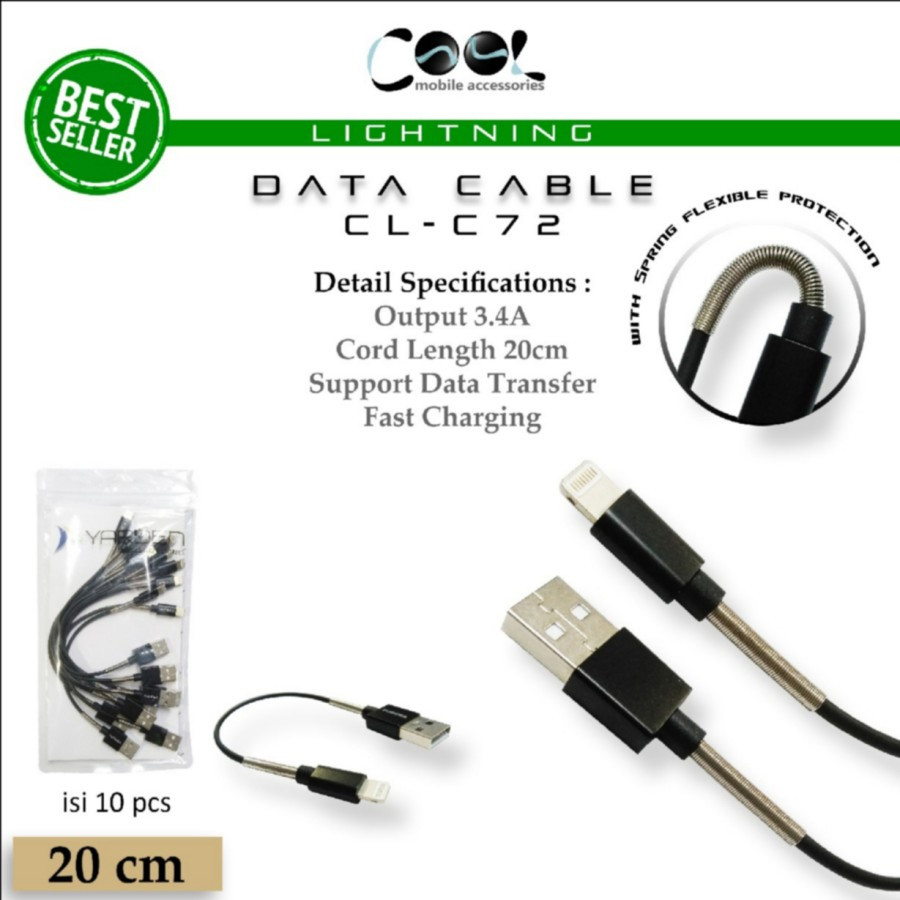 Kabel power bank Iphone fast carging /kabel power bank lightning  untuk iphone 5, iphone 6, iphone 7