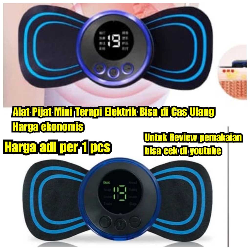 alat pijat terapi getar Alat pijat elektrik terapi simulasi otot kecil bisa di cas ulang