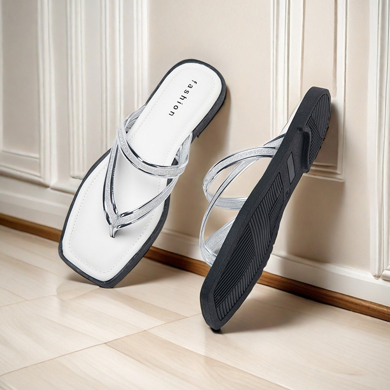 (COD)  Sandal Wanita/ Sandal Teplek Wanita/ Selop Flat Wanita/ Sandal Korea Style/ Sandal Wanita Ter