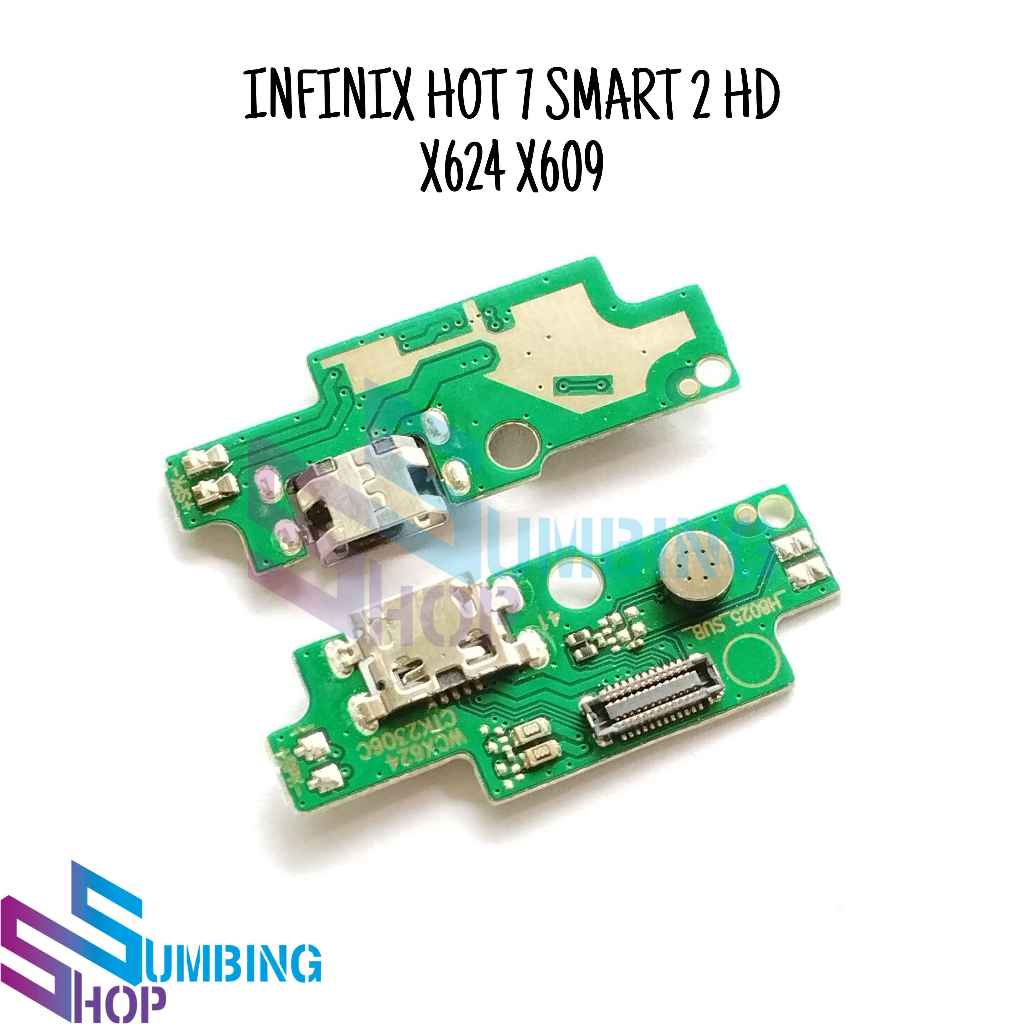 Konektor Charger Infinix Hot 7 Smart 2 HD X609 X624 Pcb Board Usb Papan Con Cas Mic