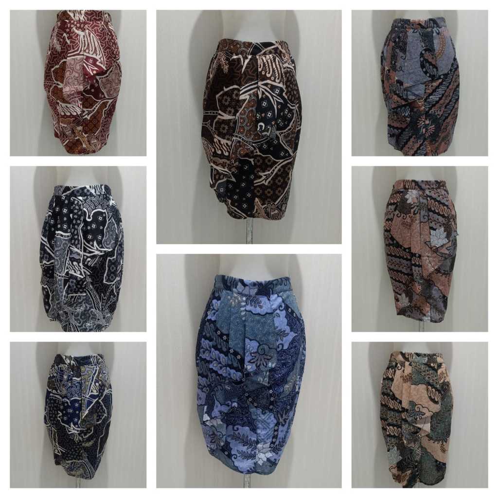bawahan kebaya rok rempel batik 7/8