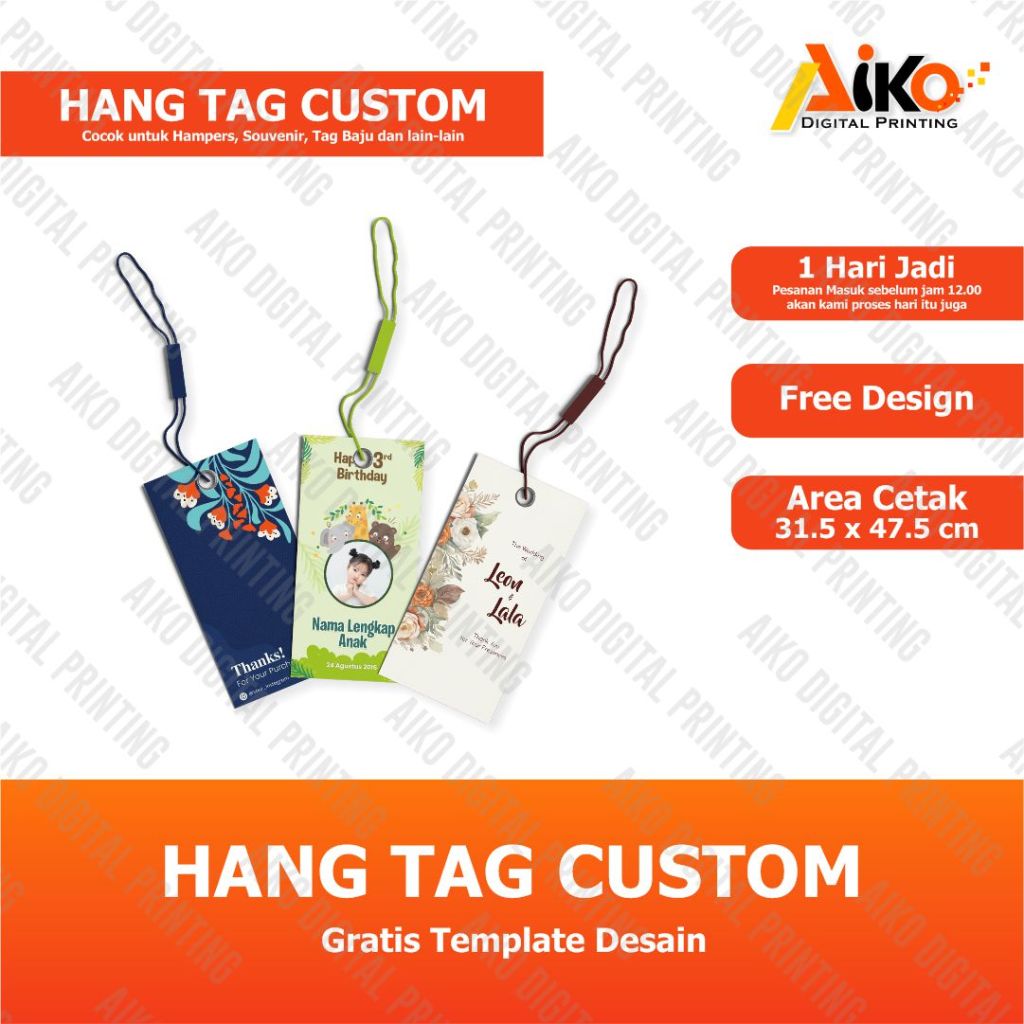 

HANG TAG CUSTOM ULANG TAHUN | LABEL HAMPERS | LABEL SOUVENIR | FREE DESAIN