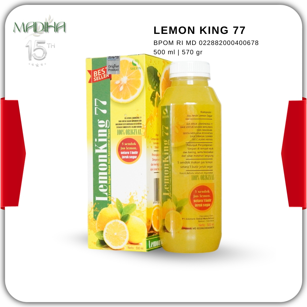 

Lemon King 77 - Rahasia Kulit Glowing dan Tubuh Sehat Isi 500 Ml BPOM