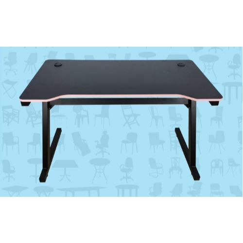 Meja Gaming Gaming Desk Meja Kerja SAPPORO YORK - Black & Pink