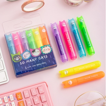 

M&G HIGHLIGHTER MINI SCENTED SO MANY CATS AHM22574060111H 6 PCS