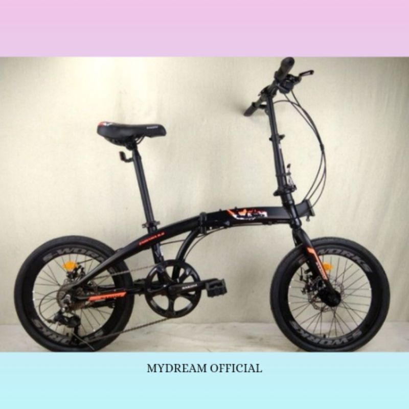 SEPEDA LIPAT 20 SAKONI ENIGAMA 10.8 2X9SP SENSAH ALLOY HD SEPEDA LIPAT ANAK READY SIAP KIRIM - TERMU