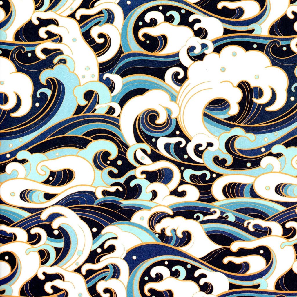 

Kertas kado Doff Wavy Ocean Sansanwawa