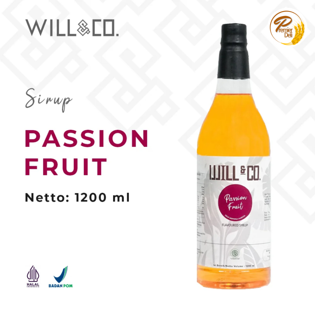 

Sirup Passion Fruit will&co 1.2 liter