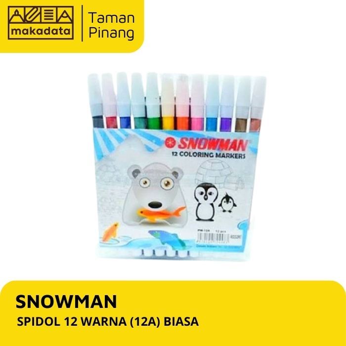 

SPIDOL SNOWMAN 12 WARNA (1 PCS)