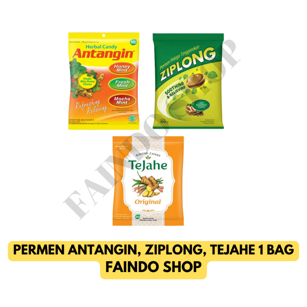 

Permen Antangin Ziplong Tejahe All Varian 1 Bag Isi 50 Butir