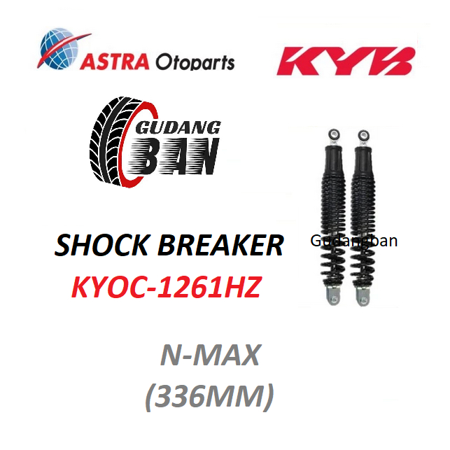 ( SHOCK BREAKER KAYABA / ASPIRA ) KYOC-1261HZ KAYABA NMAX KAYABA ORIGINAL SHOCK ABSORBER 33,6CM