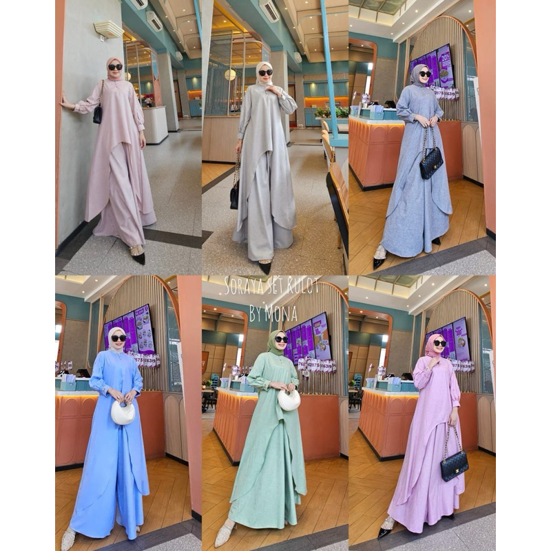 Soraya Set Celana Kulot / MonaSyari by ME / COD