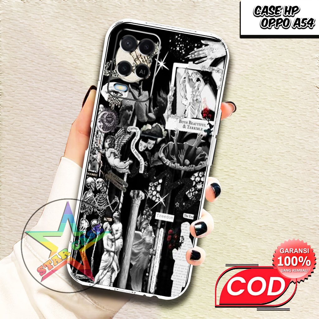Case OPPO A54 TERBARU Motif [VINTAGE] Terlaris Casing OPPO A54 Terbaru Softcase Clear Protected Came